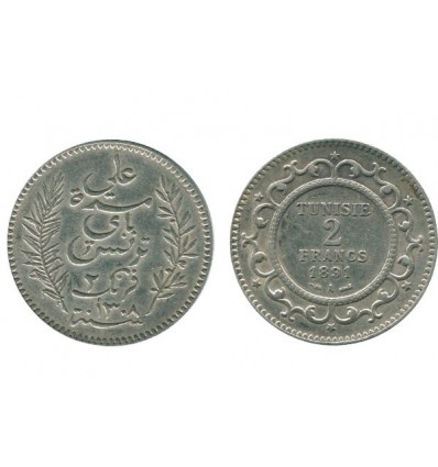 2 Francs Tunisie Argent