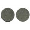 1 Lire Pie IX Buste Petit Vatican Argent