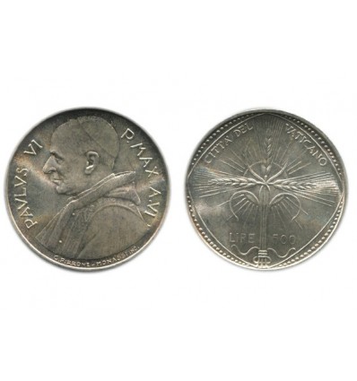 500 Lires Paul VI Vatican Argent