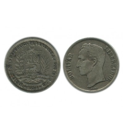 1 Bolivar Vénézuela Argent