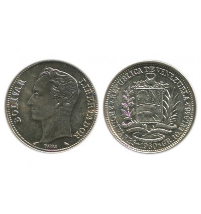 2 Bolivars Vénézuela Argent