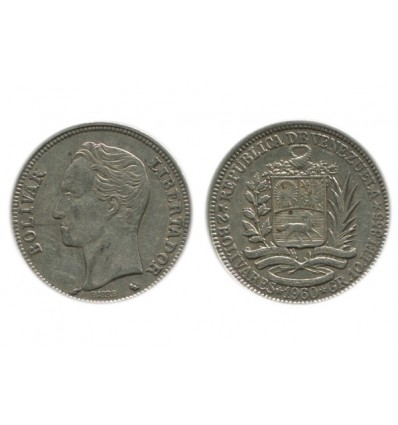 2 Bolivars Vénézuela Argent