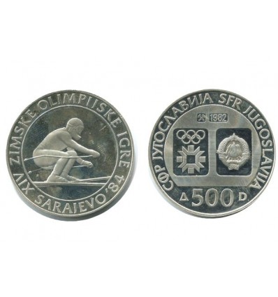 500 Dinars Yougoslavie - Argent