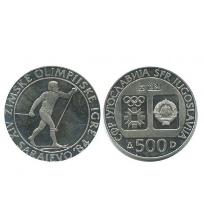 500 Dinars Yougoslavie - Argent