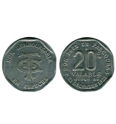 20 Centimes Transport en Commun Région Parisienne paris