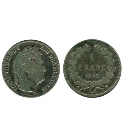 1 Franc Louis Philippe Ier Tête Laurée