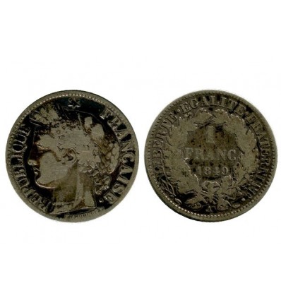 1 Franc Ceres Deuxième République