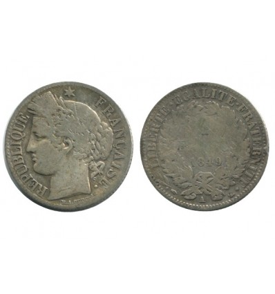 1 Franc Ceres Deuxième République