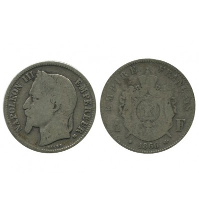 1 Franc Napoleon III Tête Laurée Second Empire