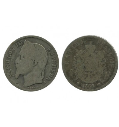 1 Franc Napoleon III Tête Laurée Second Empire