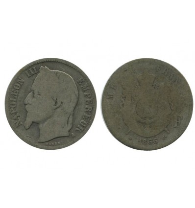 1 Franc Napoleon III Tête Laurée Second Empire