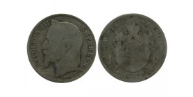 1 Franc Napoleon III Tête Laurée Second Empire