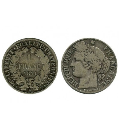 1 Franc Ceres Troisième République