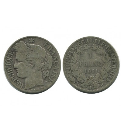 1 Franc Ceres Troisième République