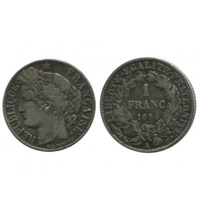 1 Franc Ceres Troisième République