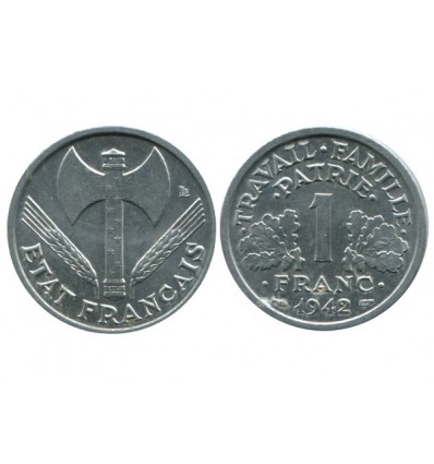 1 Franc Bazor Aluminium Etat Français