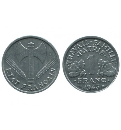 1 Franc Bazor Aluminium Etat Français