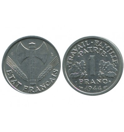 1 Franc Bazor Aluminium Etat Français