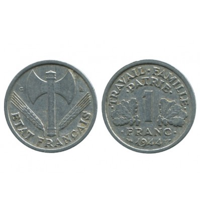 1 Franc Bazor Aluminium Etat Français