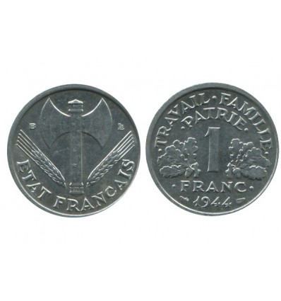 1 Franc Bazor Aluminium Etat Français