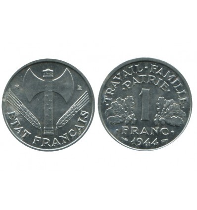 1 Franc Bazor Aluminium Etat Français