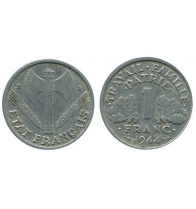 1 Franc Bazor Aluminium Etat Français