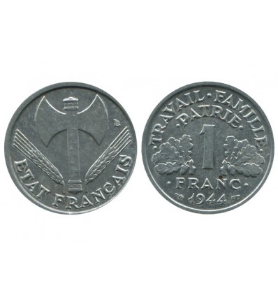 1 Franc Bazor Aluminium Etat Français