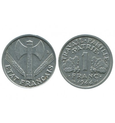 1 Franc Bazor Aluminium Etat Français