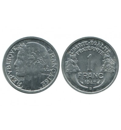 1 Franc Morlon Aluminium Quatrième République