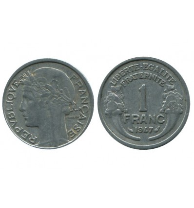 1 Franc Morlon Aluminium Quatrième République