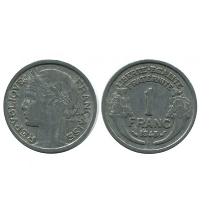 1 Franc Morlon Aluminium Quatrième République