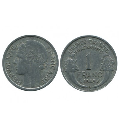 1 Franc Morlon Aluminium Quatrième République