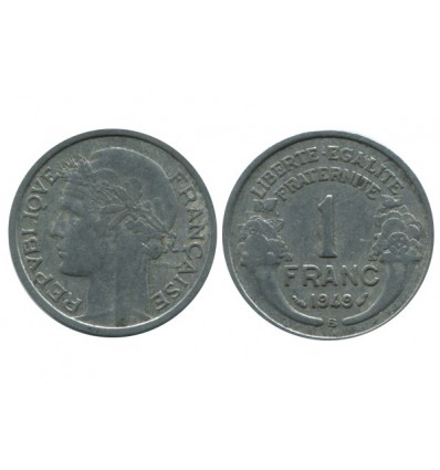 1 Franc Morlon Aluminium Quatrième République