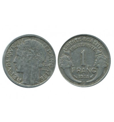 1 Franc Morlon Aluminium Quatrième République