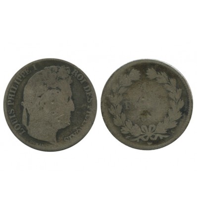 1 Franc Louis Philippe Ier Tête Laurée