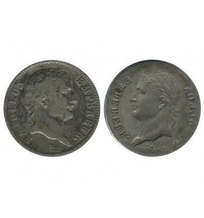 1 Franc Napoleon Ier Tête Laurée Revers Empire - Premier Empire