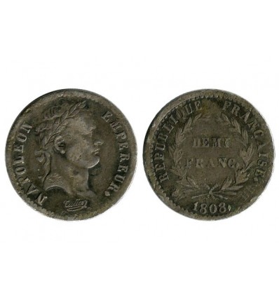 1/2 Franc Napoleon Ier Revers République