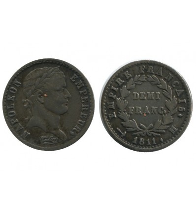 1/2 Franc Napoleon Ier Revers Empire