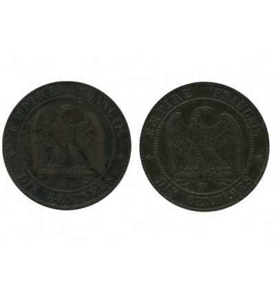 10 Centimes Napoleon III Tête Nue Second Empire