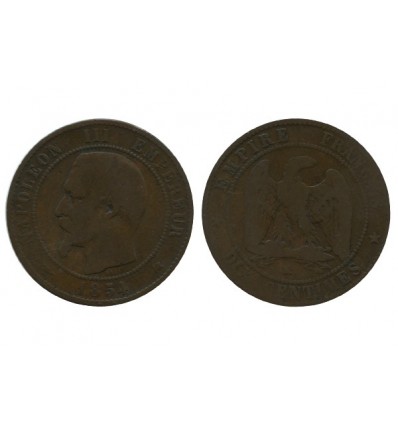 10 Centimes Napoleon III Tête Nue Second Empire