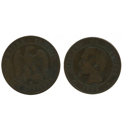 10 Centimes Napoleon III Tête Nue Second Empire