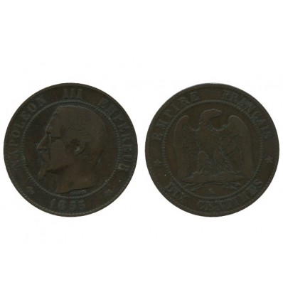 10 Centimes Napoleon III Tête Nue Second Empire