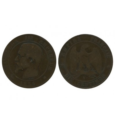 10 Centimes Napoleon III Tête Nue Second Empire