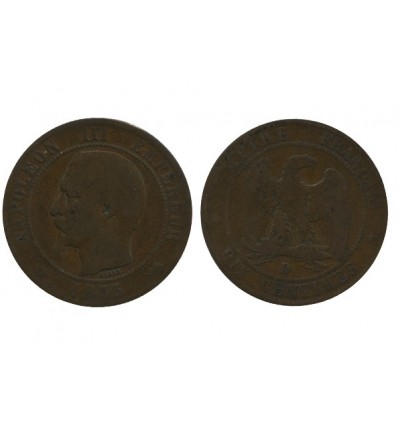 10 Centimes Napoleon III Tête Nue Second Empire