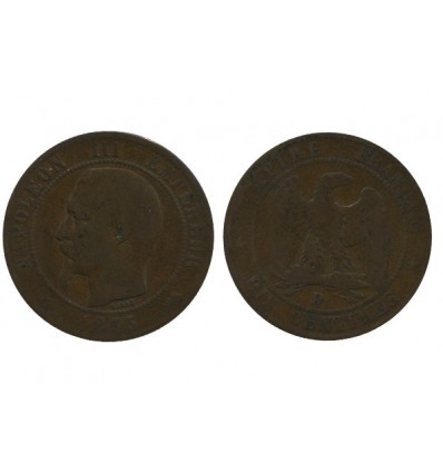 10 Centimes Napoleon III Tête Nue Second Empire