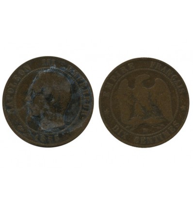 10 Centimes Napoleon III Tête Nue Second Empire