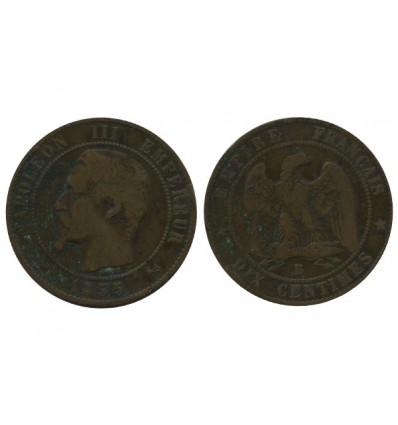 10 Centimes Napoleon III Tête Nue Second Empire