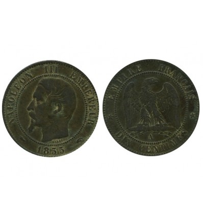 10 Centimes Napoleon III Tête Nue Second Empire