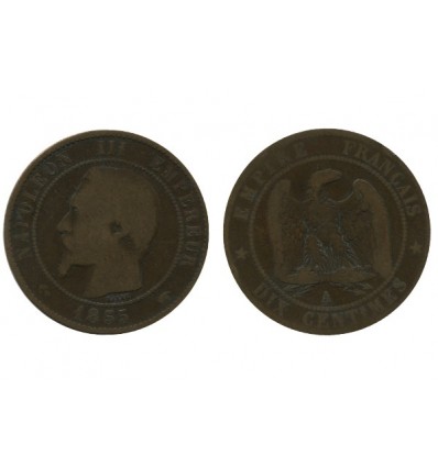 10 Centimes Napoleon III Tête Nue Second Empire