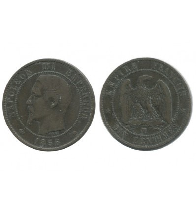 10 Centimes Napoleon III Tête Nue Second Empire